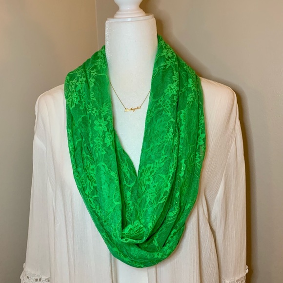 Lace Infinity Scarf - Picture 3 of 10
